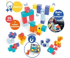 LUDI magnetinis konstruktorius Kubeliai kelioninis formatas