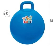 LUDI šokinėjimo kamuolys, mėlynas 45 cm