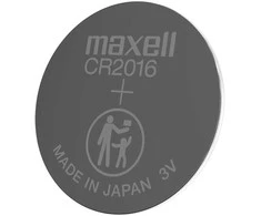 Maxell CR2016 3V ličio monetinės baterijos, 5 vnt. rinkinys