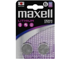 MAXELL ličio baterijos LITIO CR2016 2 vnt. 3V