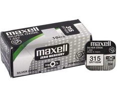 Maxell sidabro oksido laikrodžio baterijos 315, 10 vnt.