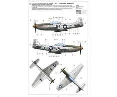 Meng Model Meng P-51D/K Mustang, 8-oji oro armija, 1/48 surenkamas modelis
