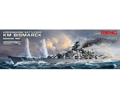 Meng Model Meng vokiečių mūšinis laivas Bismarck 1/700 plastikinis modelis