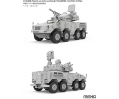 Meng Model Zenitinė pabūklų ir raketų sistema PLB625 surenkamas modelis Meng 1/72 72-018