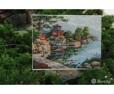 Merejka Kryželių siuvinėjimo rinkinys „Silent Bell“ 31×40 cm, DMC 43 sp.