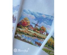 Merejka Siuvinėjimo kryželiu rinkinys „Ruduo“ 11,5×11,5 cm pradedantiesiems