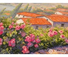Merejka Siuvinėjimo kryželiu rinkinys „Vasaros šnabždesiai“ 43,5x25 cm