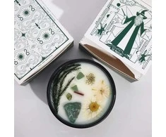 Mėtų–laimo aromato žvakė su nefritu „The Magician“ – Hop Hare