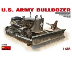 Miniart JAV armijos buldozeris Caterpillar D7 1/35 surenkamas modelis