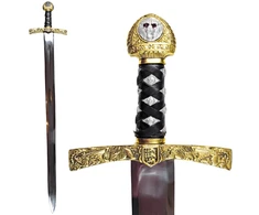 Mirtop Excalibur kardas – karaliaus Artūro legendinio kardo kolekcinė replika