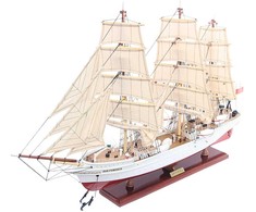 Mirtop Dar Pomorza burlaivio rankų darbo modelis 82 cm – jūrinė dekoracija