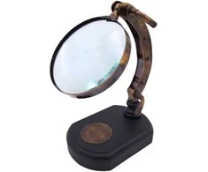 Mirtop Retro didinamasis stiklas su mediniu stovu, 3.5x – modeliuotojams