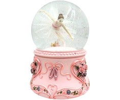 Mirtop Muzikinė dėžutė su šokančia balerina stiklo gaublyje, 15 cm, Gulbių ežeras