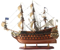 Mirtop Prabangus burlaivio Soleil Royal modelis 65 cm, rankų darbo