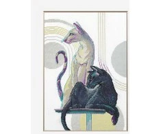Riolis Kryželiu siuvinėjimo rinkinys - Aine kolekcija "Mistinės katės" 21x30 cm SRA1011