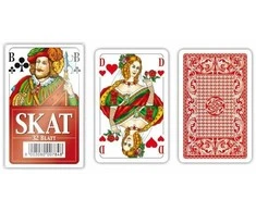 Žaidimų Kortos Modiano Skat (Raudonos)