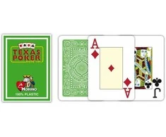Modiano Texas Poker Hold Em Jumbo Index Žaidimų Kortos (Šviesiai Žalios)