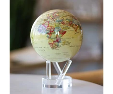 Mova Globes Savaime besisukantis politinis gaublys MOVA 12 cm, antikinio stiliaus