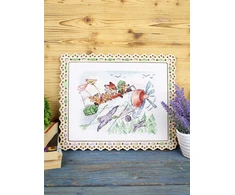 MP Studia Kryželiu siuvinėjimo rinkinys „Skriskime į pietus“ 15×20 cm, 14 ct, 25 spalvų