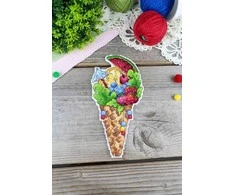 MP Studia Kryželių siuvinėjimo rinkinys „Vasaros skonis“, 16×8 cm – puiki dovana