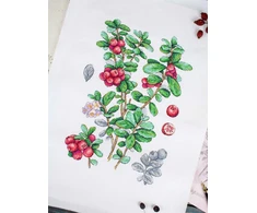 MP Studia Kryželių siuvinėjimo rinkinys „Bruknių uogos“ 29x20 cm