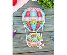 MP Studia Kryželių siuvinėjimo rinkinys „Dangiška puokštė“ 20x11 cm