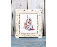 MP Studia Kryželių siuvinėjimo rinkinys „Verpimo ratelis“ 13×11 cm – pradedantiesiems