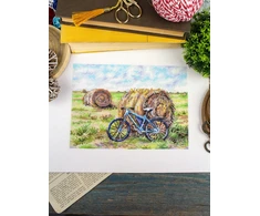 MP Studia Siuvinėjimo kryželiu rinkinys „Dviračio kelionė“ 15×20 cm