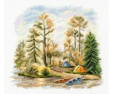 MP Studia Siuvinėjimo kryželiu rinkinys „Pušynas“ 15x16 cm SNV-954