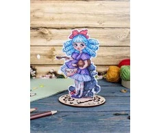 MP Studia Siuvinėjimo kryželiu rinkinys „Malvina“ – 16×10 cm, puiki dovana