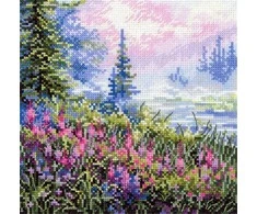 MP Studia Siuvinėjimo kryželiu rinkinys „Rūkuotas rytas“ 16x16 cm