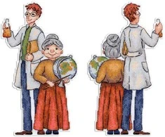 MP Studia Siuvinėjimo kryželiu rinkinys „Mokytojai“ 18×10 cm – puiki dovana mokytojui