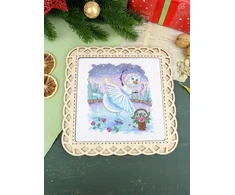 MP Studia Siuvinėjimo kryželiu rinkinys „Gulbių ežeras“ 17×15 cm