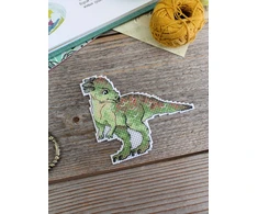 MP Studia Siuvinėjimo kryželiu rinkinys „Dinozaurai. Pachicefalozauras“ 10x9 cm