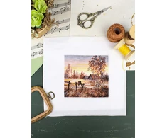 MP Studia Siuvinėjimo kryželiu rinkinys „Kaimo romantika“ 14×14 cm
