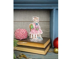 MP Studia Siuvinėjimo kryželiu rinkinys „Ožiukas prie arbatos“ 13 x 8 cm