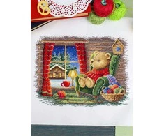MP Studia Siuvinėjimo kryželiu rinkinys „Ramus vakaras“, 20×25 cm – pradedantiesiems