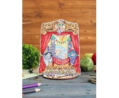 MP Studia Siuvinėjimo kryželiu rinkinys „Teatras“ 17x13 cm SR-1190