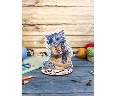 MP Studia Siuvinėjimo kryželiu rinkinys „Katinas Basilis“, 14x10 cm SR-1180