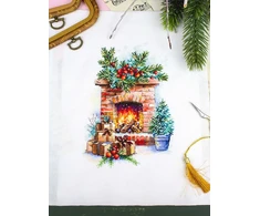 MP Studia Siuvinėjimo kryželiu rinkinys „Artėjanti šventė“ 20×14 cm