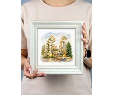 MP Studia Siuvinėjimo kryželiu rinkinys „Pušynas“ 15x16 cm SNV-954
