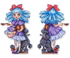 MP Studia Siuvinėjimo kryželiu rinkinys „Malvina“ – 16×10 cm, puiki dovana