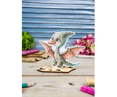 MP Studia Siuvinėjimo kryželiu rinkinys „Mažasis pterodaktilis“ 10x13 cm