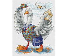 MP Studia Siuvinėjimo kryželiu rinkinys „Gera žinia“ 18x13 cm SM-796