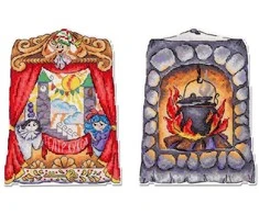 MP Studia Siuvinėjimo kryželiu rinkinys „Teatras“ 17x13 cm SR-1190