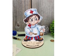 MP Studia Siuvinėjimo kryželiu rinkinys „Gydytojas“ 13x9 cm vaikams SR-1196