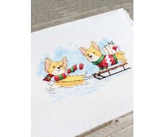 MP Studia Siuvinėjimo kryželiu rinkinys „Spėsime laiku“, 12×20 cm