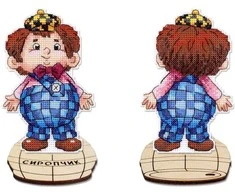 MP Studia Siuvinėjimo rinkinys kryželiu „Šachmatininkas“ 13x8 cm