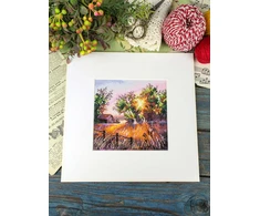 MP Studia Siuvinėjimo rinkinys kryželiu „Gamtos harmonija“ 14x14 cm, miško peizažas