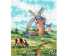 MP Studia Siuvinėjimo rinkinys kryželiu „Gimtoji žemė“, 20×16 cm, pradedantiesiems